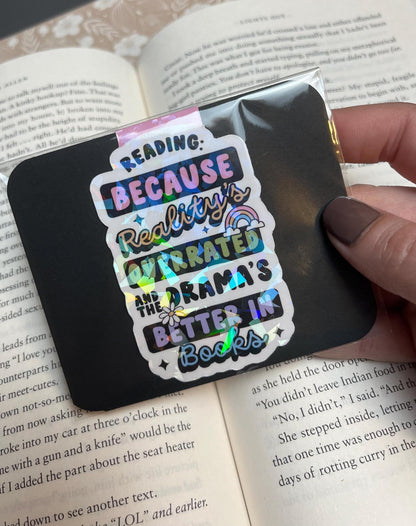 Cute Bookmark, Sarcastic Magnetic Bookmark, Reading Accessory, Book Gift, Cute Bookmark, Unique Bookmark, Personalized Bookmark