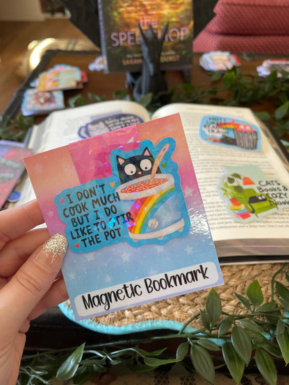 Funny Cat Magnetic Bookmark