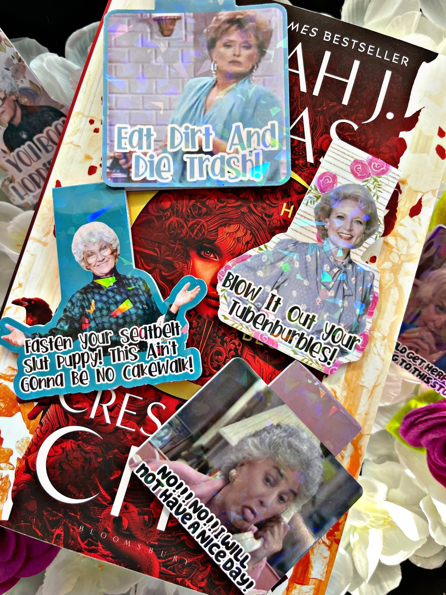 Golden Girls Magnetic Bookmark, Cute Christmas Bookmark, Reading Accessory, Book Gift, Cute Bookmark, Unique Bookmark, Smutty Bookmark