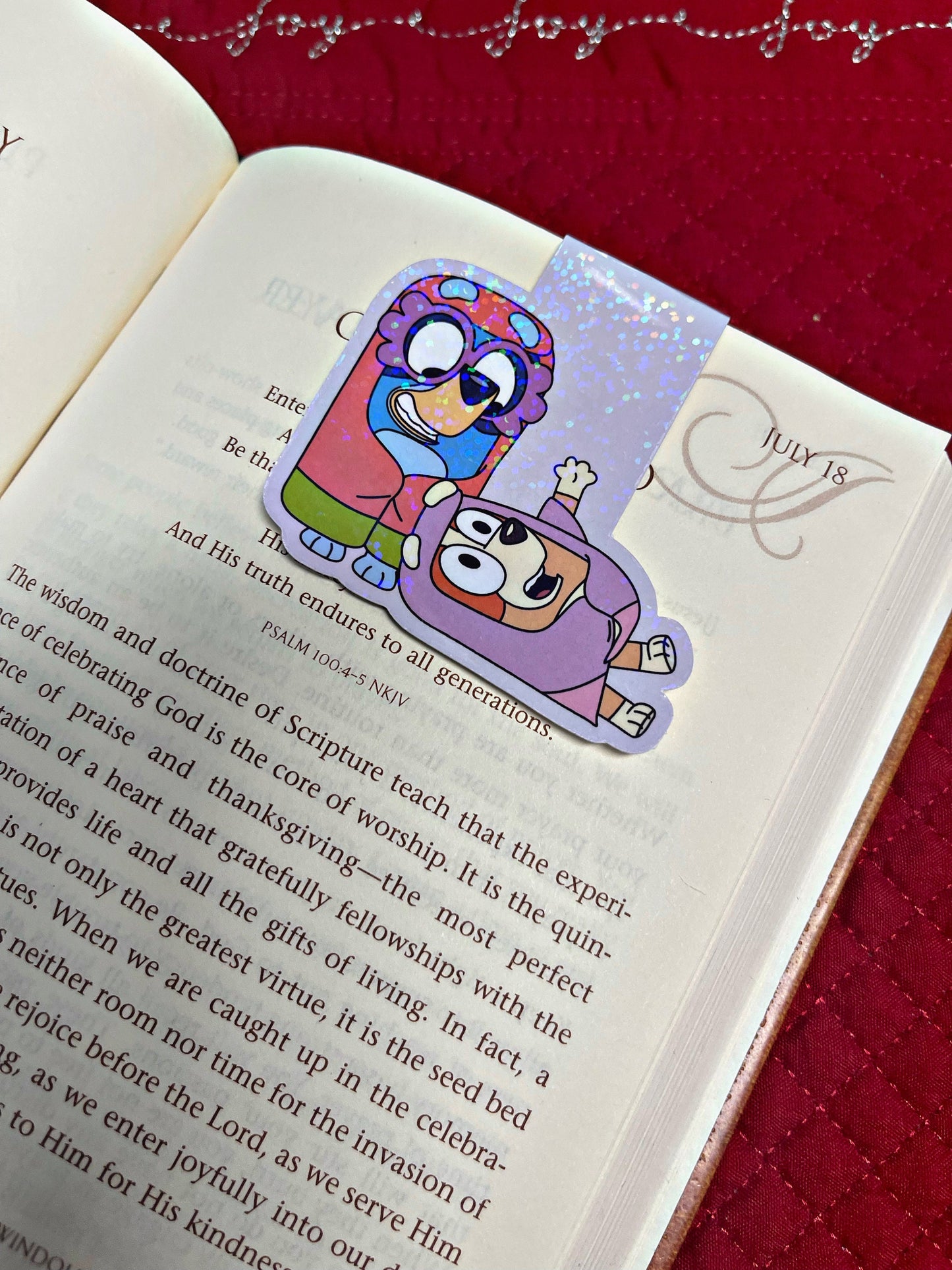 Bluey Bookmark, Magnetic Bookmark, Reading Accessory, Book Gift, Cute Bookmark, Unique Bookmark, Personalized Bookmark