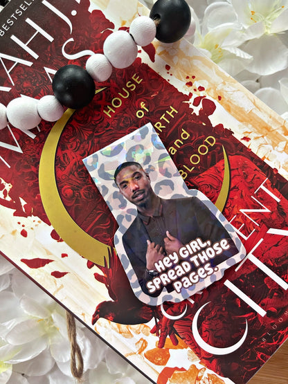 Michael B Jordan Magnetic Bookmark, Smutty Bookmark,  Reading Accessory, Book Gift, Cute Bookmark, Unique Bookmark