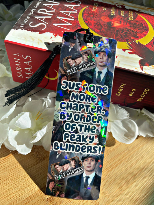 Peaky Blinders Bookmark, Just One More Chapter Bookmark, Reading Accessory, Book Gift, Cute Bookmark, Unique Bookmark, Personalized Bookmark