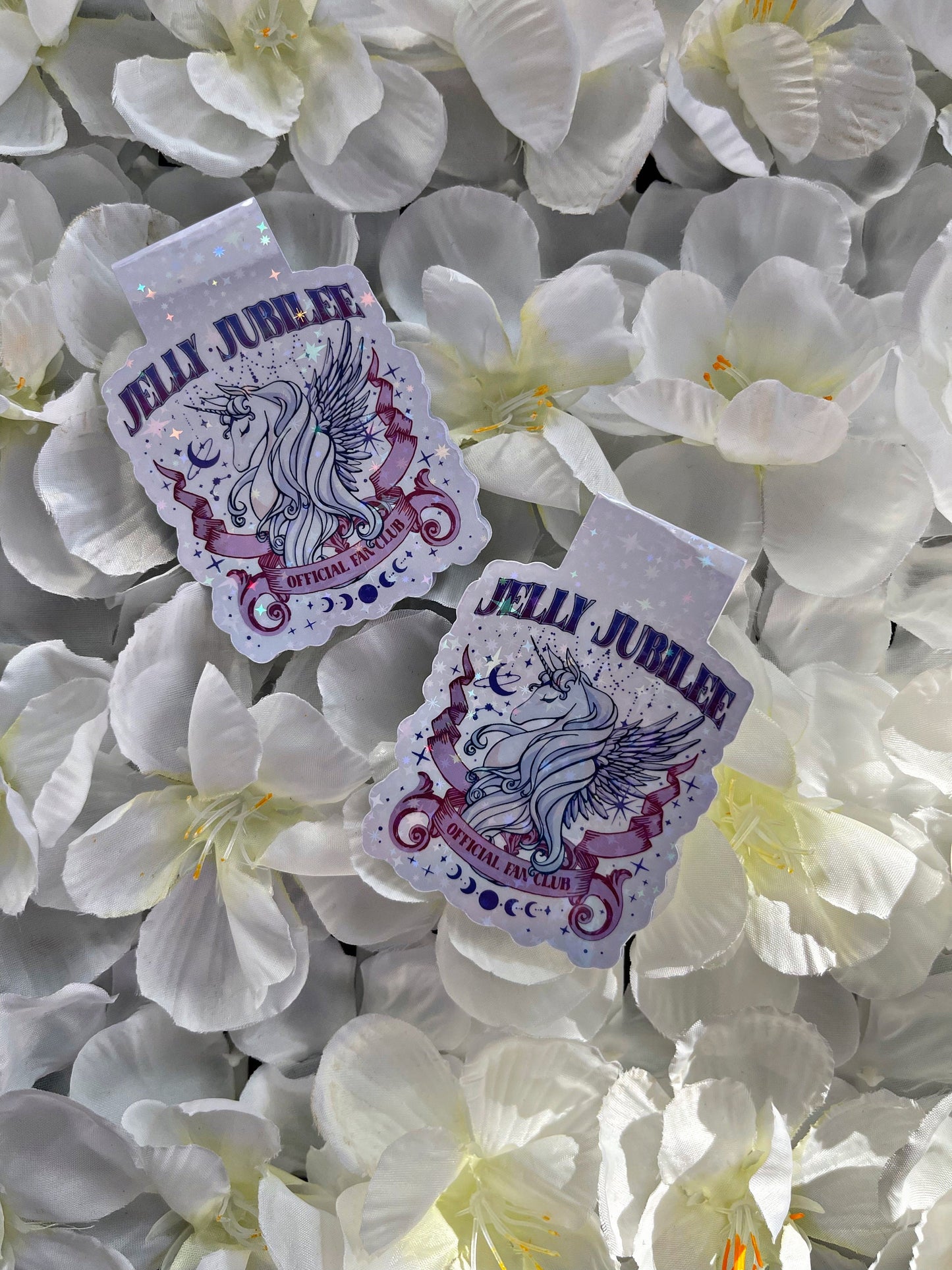 Cute Unicorn Magnetic Bookmark, Jelly Jubilee Fan Club Bookmark,  Cute Reading Accessory, Book Gift, Cute Crescent City Bookmark,