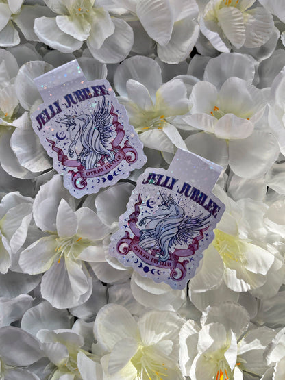 Cute Unicorn Magnetic Bookmark, Jelly Jubilee Fan Club Bookmark,  Cute Reading Accessory, Book Gift, Cute Crescent City Bookmark,