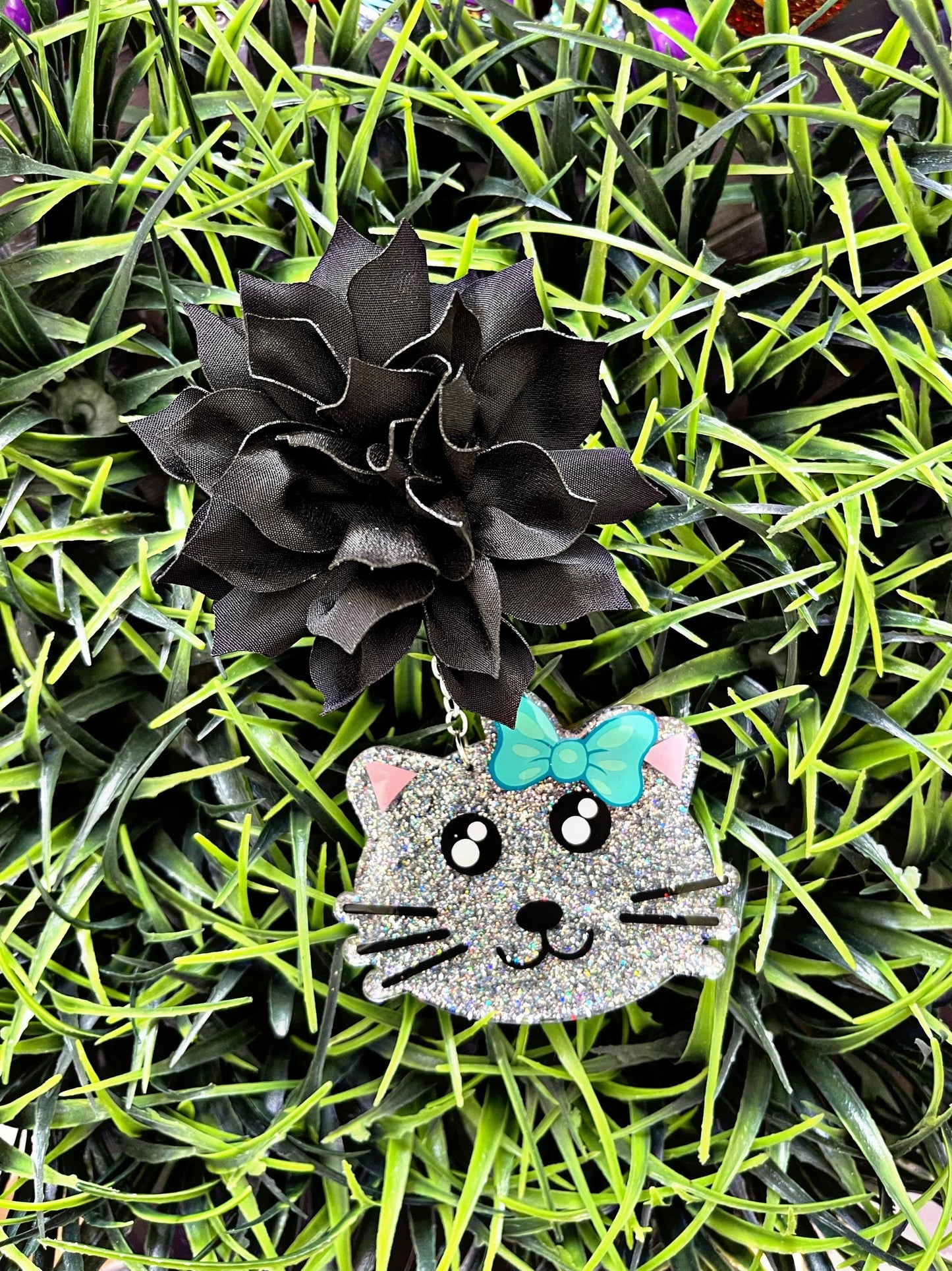 Cat Car Air Freshener, Kitty Car Freshie, Cute Car Accessories, Essential Oils, Scented Car Freshener, Kitten Car Charm