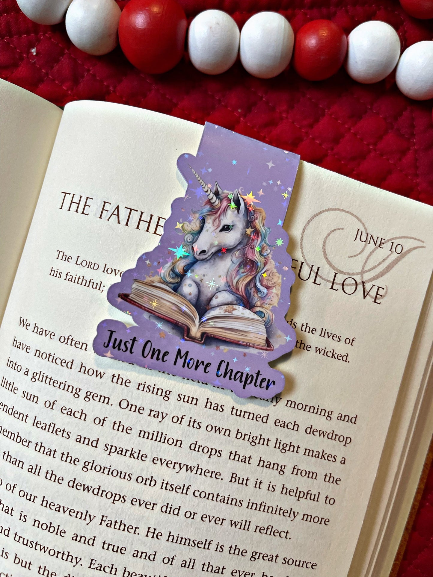 Unicorn Reading Bookmark, Unicorn Magnetic Bookmark, Reading Accessory, Book Gift, Cute Bookmark, Unique Bookmark, Personalized Bookmark