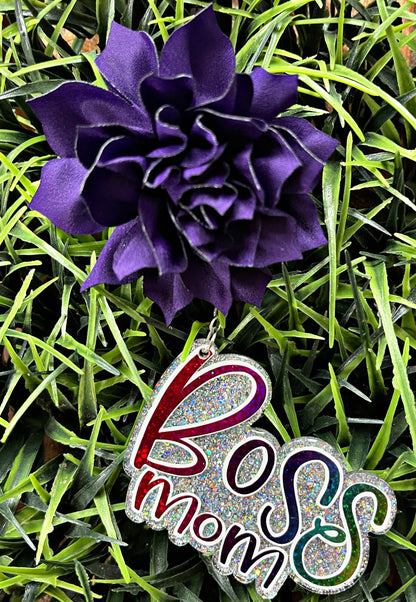 Boss Mom Car Air Freshener • Rainbow Car Freshie • Cute Car Accessories • Essential Oils • Scented Car Freshener • Car Charm