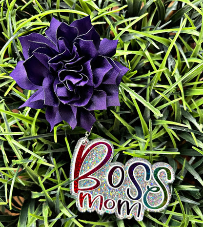 Boss Mom Car Air Freshener • Rainbow Car Freshie • Cute Car Accessories • Essential Oils • Scented Car Freshener • Car Charm