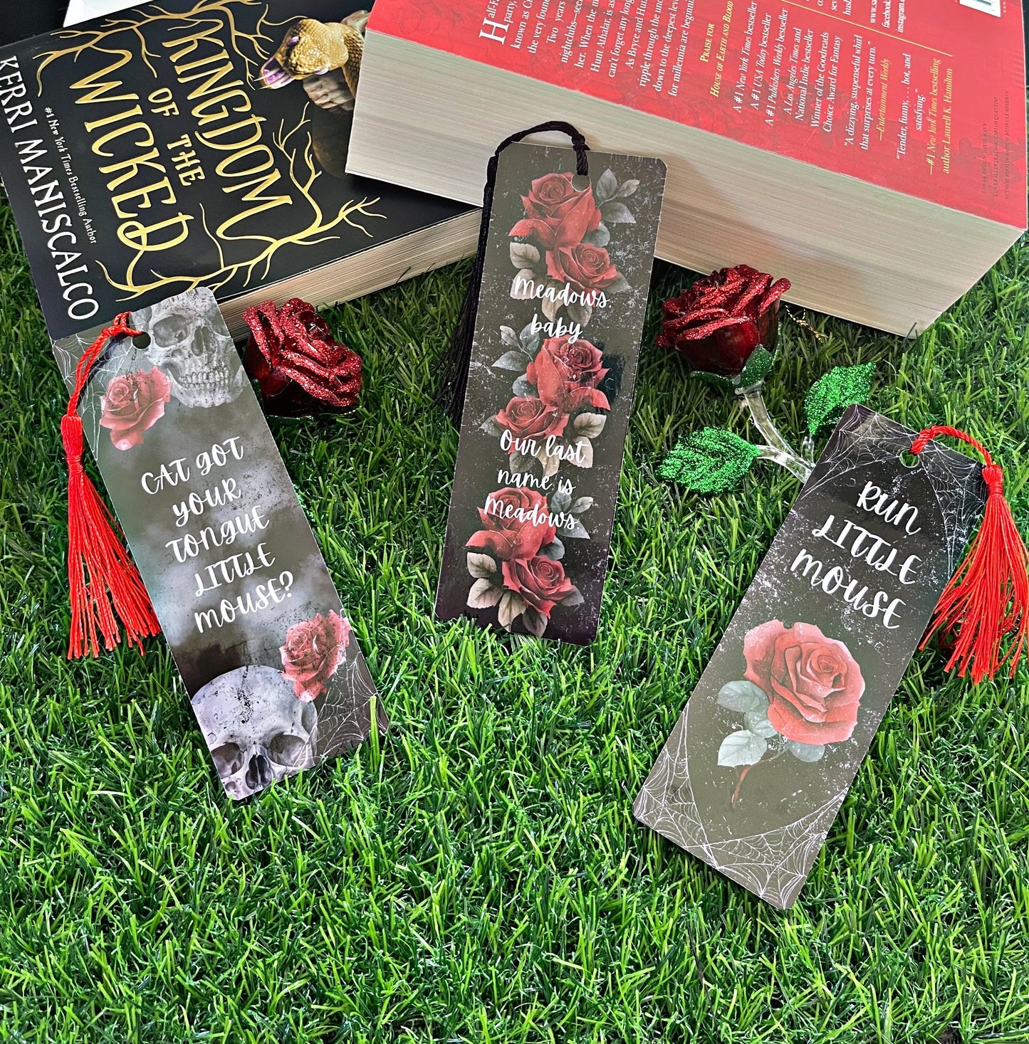 Haunting Adeline Themed Bookmark, Zade Meadows Bookmark, Cat and Mouse Reading Accessory, Book Gift, Dark Romance Bookmark