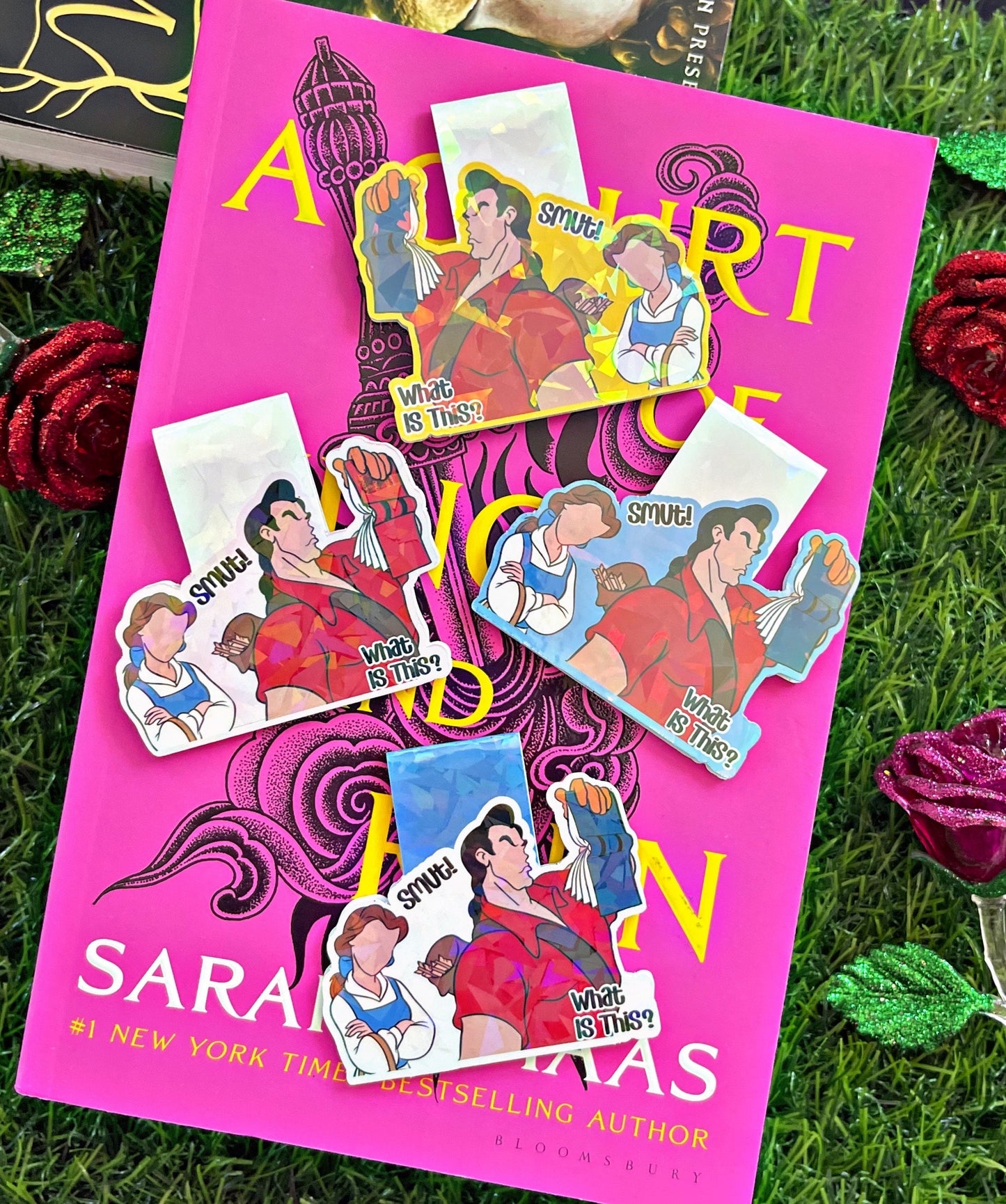 Beauty and The Beast Magnetic Bookmark, Belle Bookworm Smut Magnetic Bookmark, Cute Reading Accessory, Book Gift,