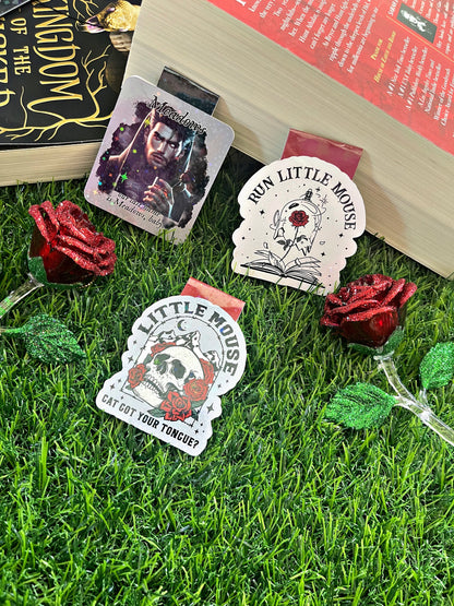 Haunting Adeline Themed Magnetic Bookmark, Cat and Mouse Magnetic Bookmark, Spring Bookmark,  Dark Romance Accessory, Book Gift,