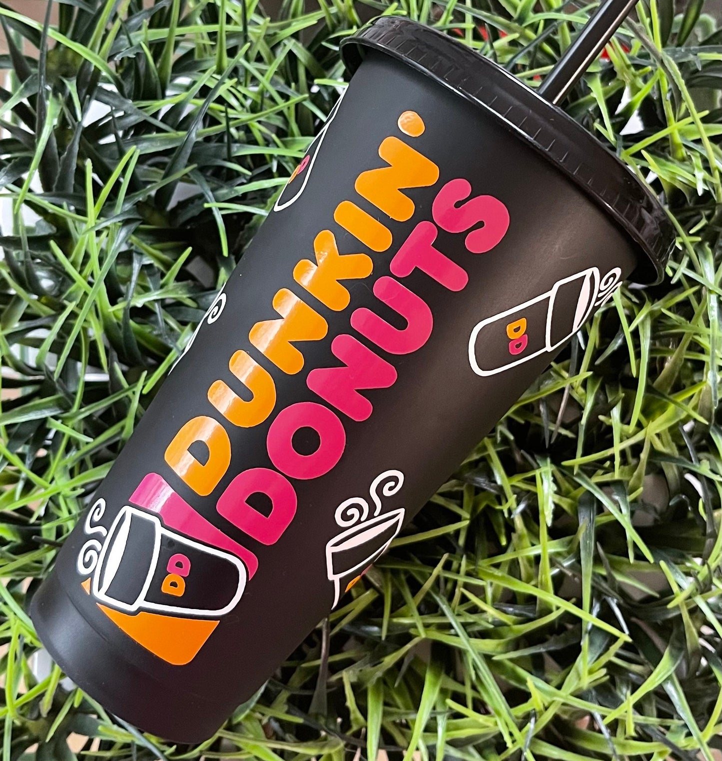 Dunkin Donuts Cup, Dunkie Junkie Tumbler, Personalized Dunkin’ Donuts Cup, Iced Coffee Tumbler, Reusable Tumbler