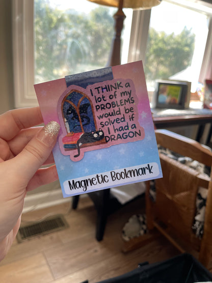 Funny Cat Magnetic Bookmark