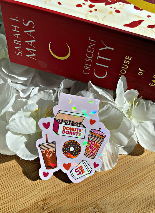 Dunkin Magnetic Bookmark, Donut Bookmark,  Coffee Reading Accessory, Book Gift, Cute Bookmark, Unique Bookmark