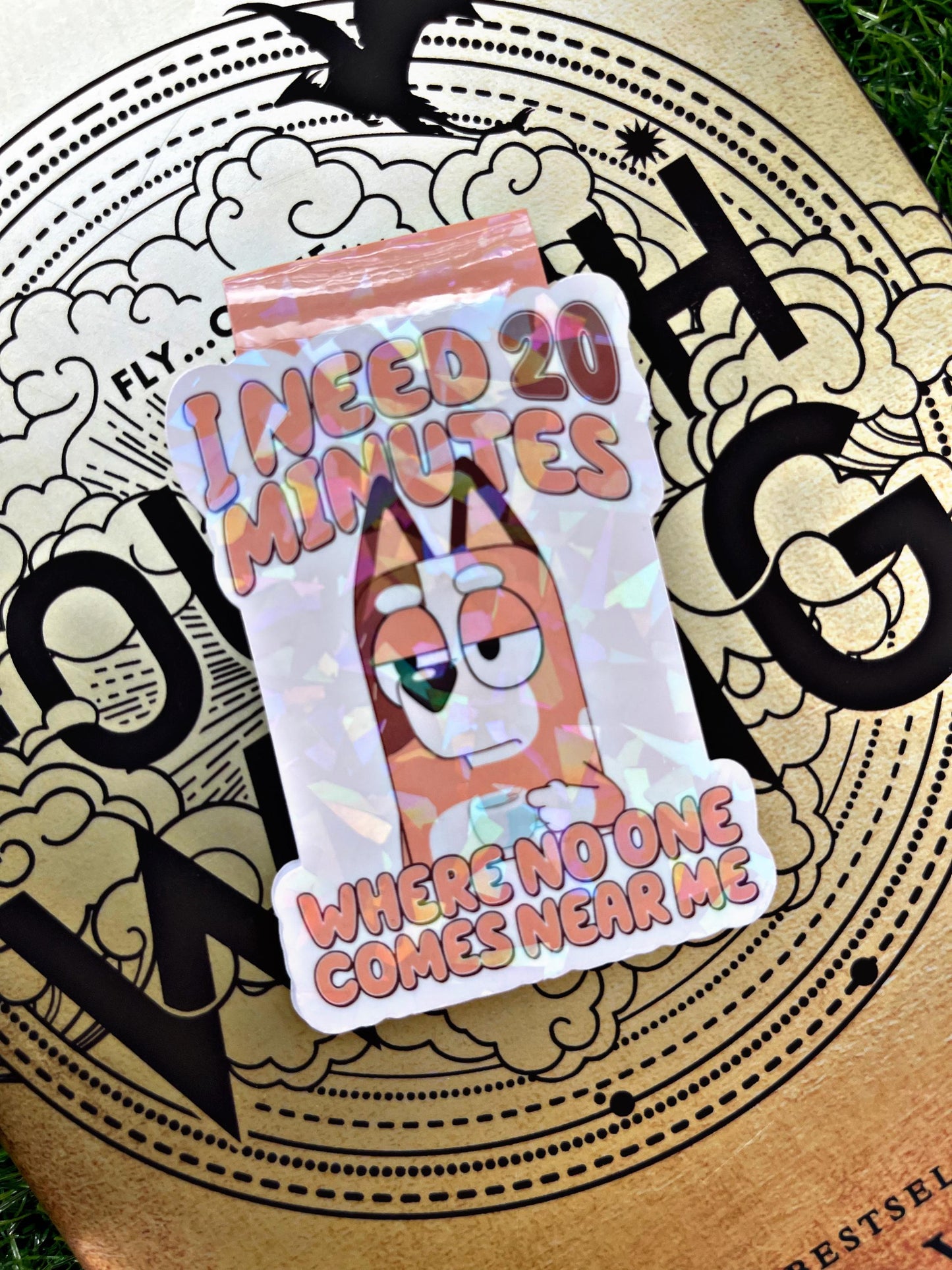 I Need 20 Minutes Bookmark, Cartoon Dog Magnetic Bookmark, Reading Accessory, Book Gift, Cute Bookmark, Bookish Accessories