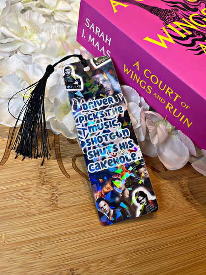 Supernatural Bookmark, Winchester Brothers Bookmark, Reading Accessory, Book Gift, Cute Bookmark, Unique Bookmark, Personalized Bookmark