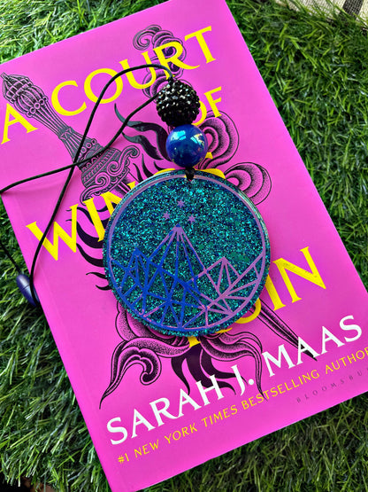 Acotar Themed Car Charm, Velaris Rear View Mirror Charm,  Car Hanger, Rearview Mirror, Cute Car Accessories, Car Ornament, Car Decorations