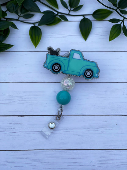 Truck Badge Reel, Dog Mom Beaded Badge Holder, Teacher Badge Clip, Nurse Key Card Holder, Medical Assistant ID Holder
