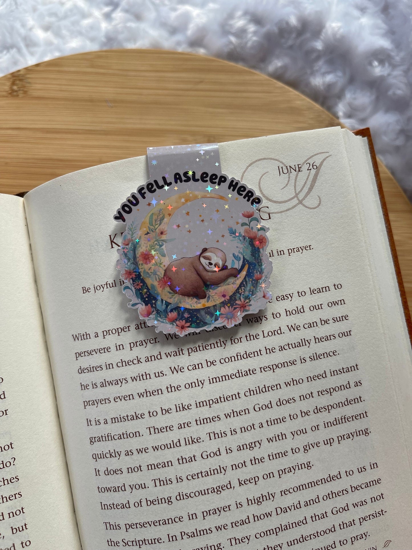 Cute Magnetic Bookmark, Sloth Bookmark, Sleeping Sloth Bookmark, Reading Accessory, Book Gift