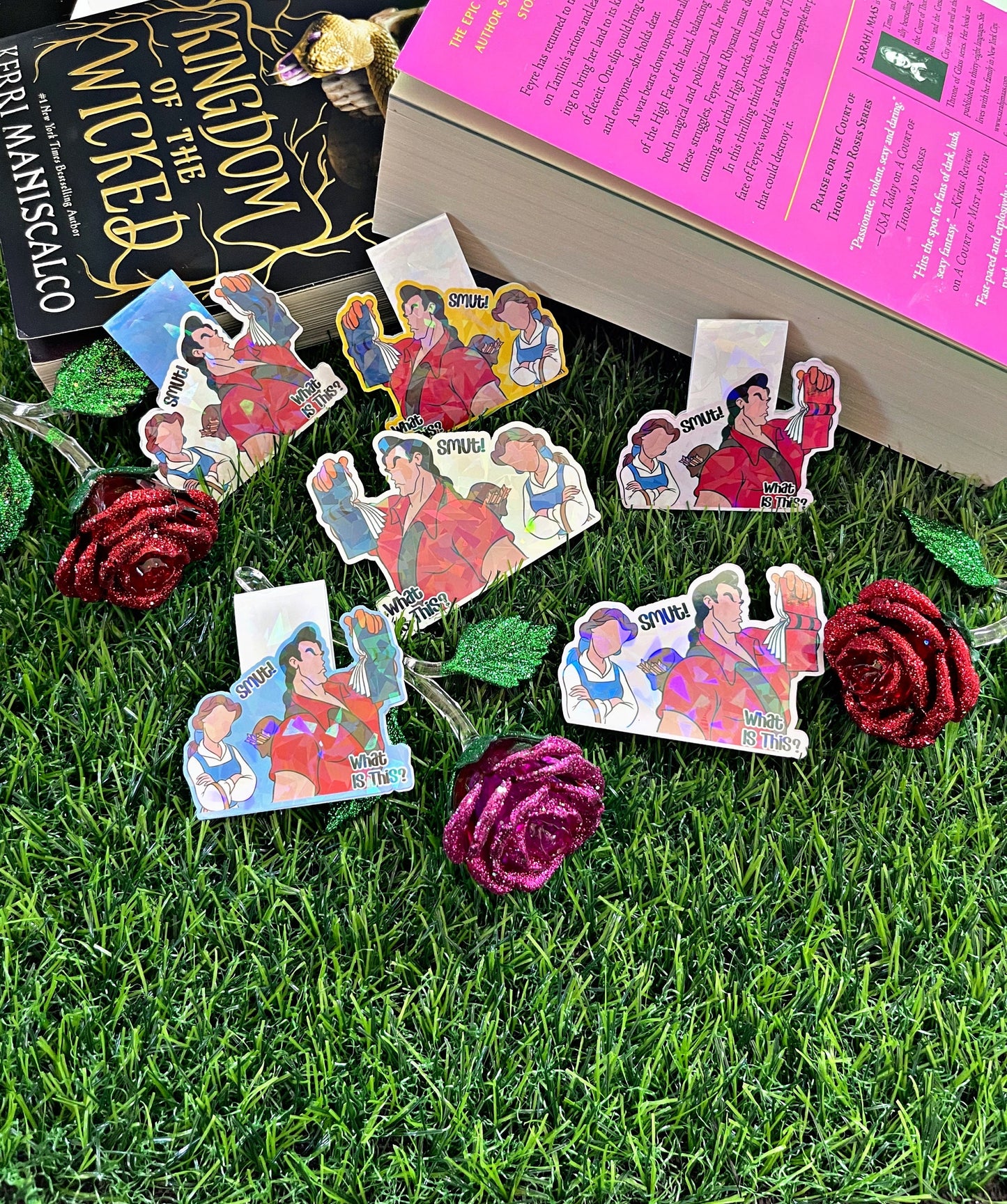 Beauty and The Beast Magnetic Bookmark, Belle Bookworm Smut Magnetic Bookmark, Cute Reading Accessory, Book Gift,