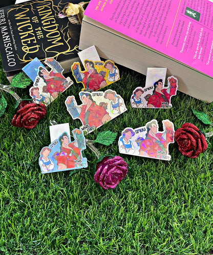 Beauty and The Beast Magnetic Bookmark, Belle Bookworm Smut Magnetic Bookmark, Cute Reading Accessory, Book Gift,