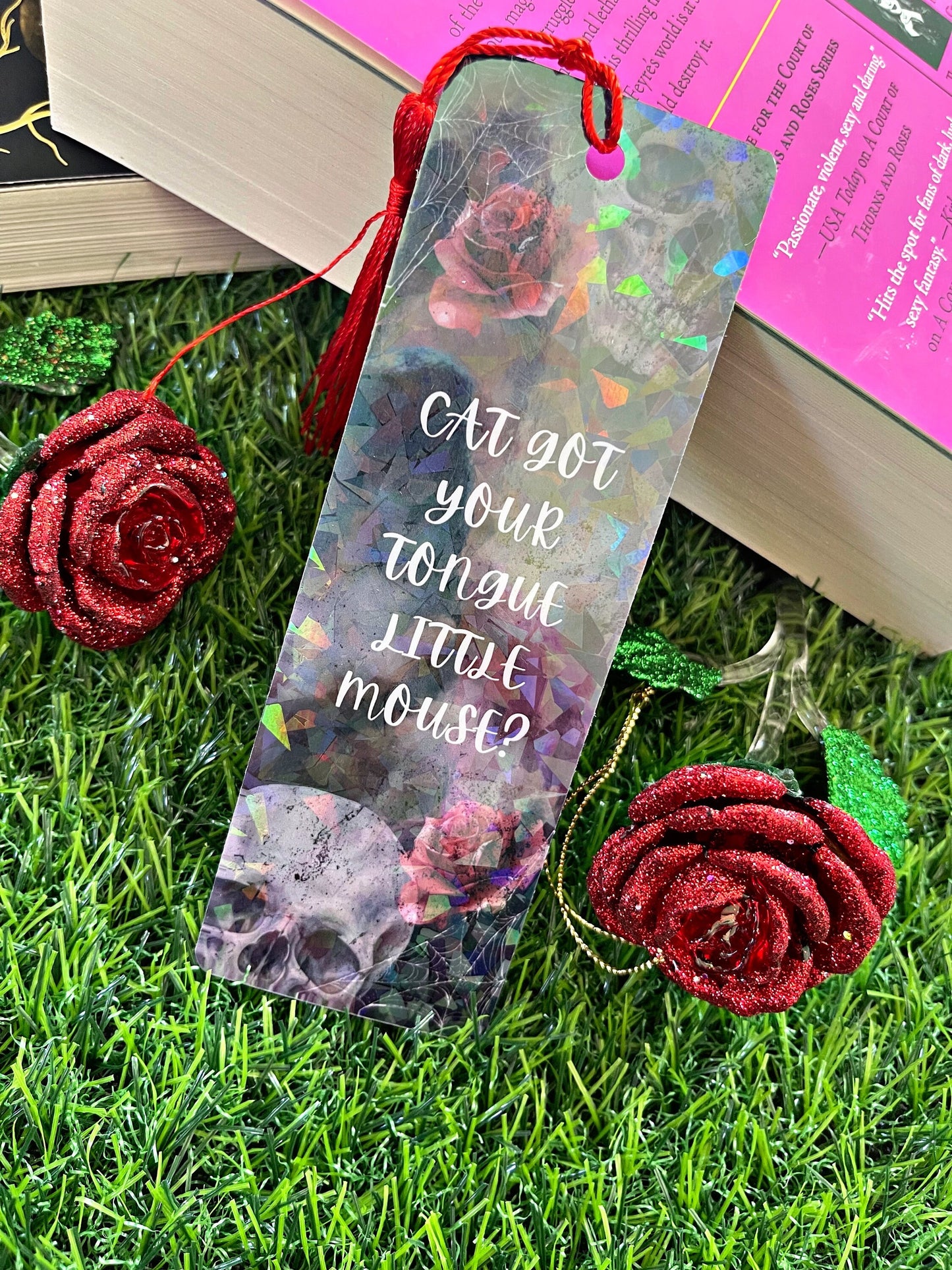 Haunting Adeline Themed Bookmark, Zade Meadows Bookmark, Cat and Mouse Reading Accessory, Book Gift, Dark Romance Bookmark