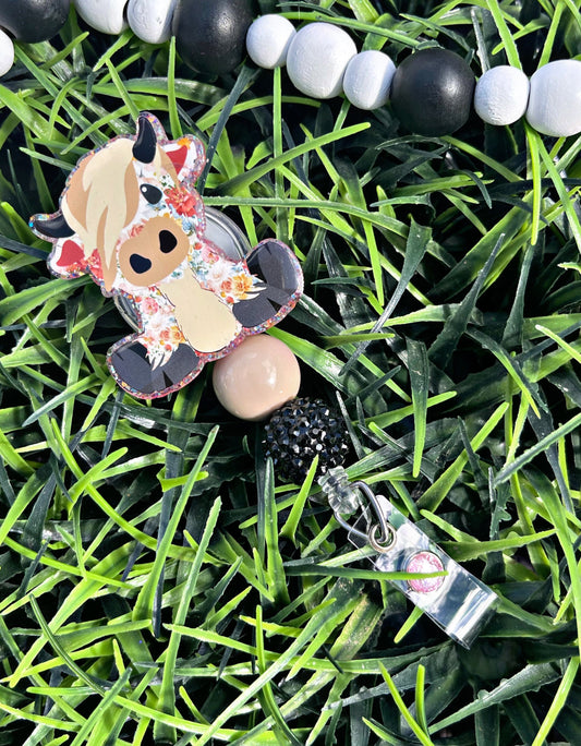 Highland Cow Badge Reel