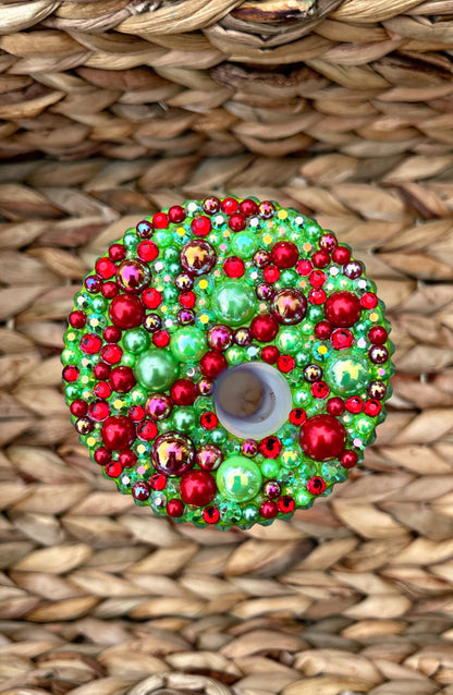 Green Guy Christmas Glass Snow Globe Cup