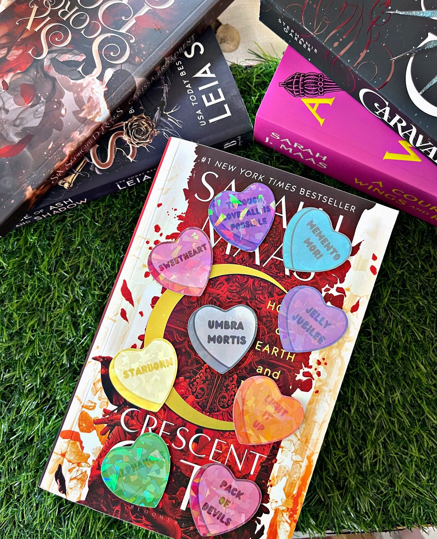 Crescent City Themed Kindle Stickers Set/ Set Of 9 Heart Stickers