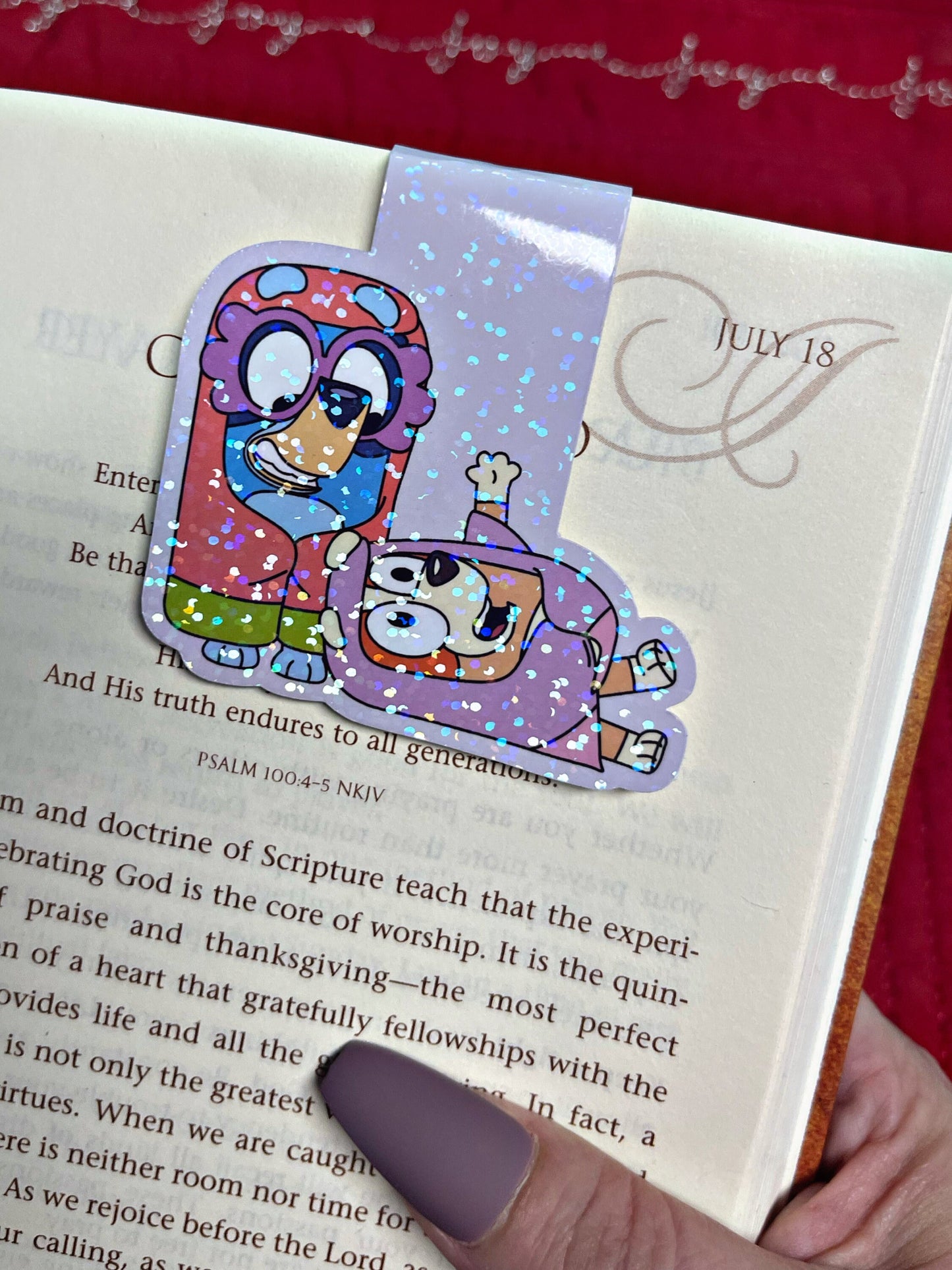 Bluey Bookmark, Magnetic Bookmark, Reading Accessory, Book Gift, Cute Bookmark, Unique Bookmark, Personalized Bookmark