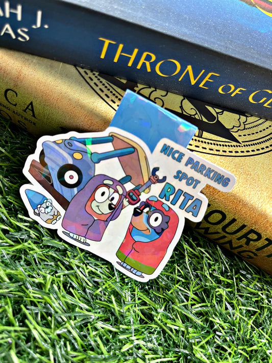 Grannies Bookmark, Cartoon Dogs Magnetic Bookmark, Bookish Accessory, Nice Parking Spot Rita Book Gift, Cute Bookmark, Heeler Dog