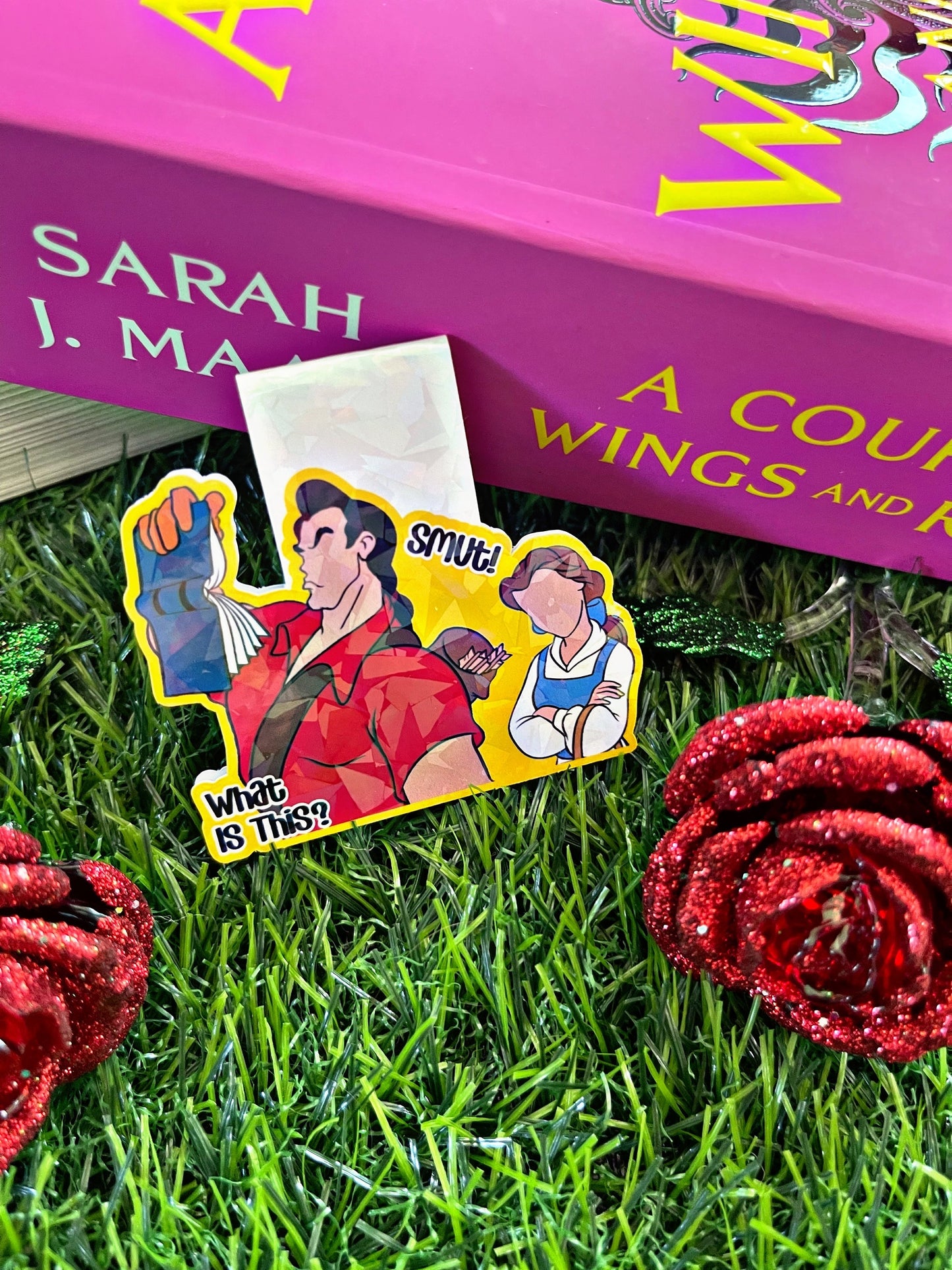 Beauty and The Beast Magnetic Bookmark, Belle Bookworm Smut Magnetic Bookmark, Cute Reading Accessory, Book Gift,