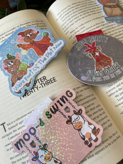 Funny Cow Magnetic Bookmark