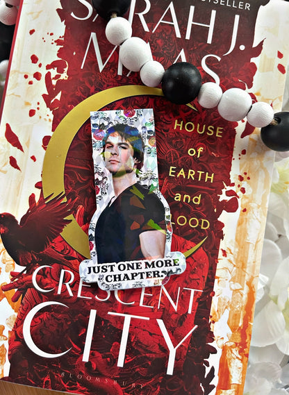 Damon Magnetic Bookmark, Vampire Diaries Bookmark,  Reading Accessory, Book Gift, Cute Bookmark, Unique Bookmark