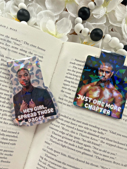 Michael B Jordan Magnetic Bookmark, Smutty Bookmark,  Reading Accessory, Book Gift, Cute Bookmark, Unique Bookmark