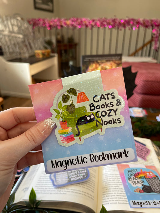 Funny Cat Magnetic Bookmark