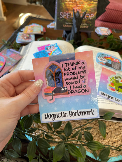 Funny Cat Magnetic Bookmark