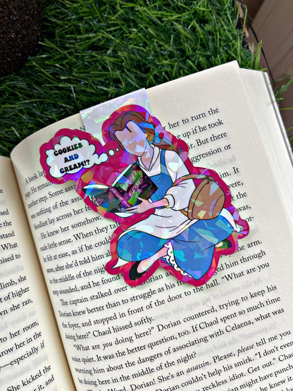 Belle Reading Themed Magnetic Bookmark, Butcher And Blackbird Bookmark, Beauty and The Beast Bookmark, Cute Reading Accessory, Book Gift,