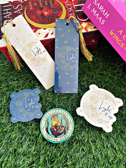 Crescent City Themed Bookmark, Light It Up  Bookmark, Reading Accessory, Book Gift, Cute Bookmark, Unique Bookmark