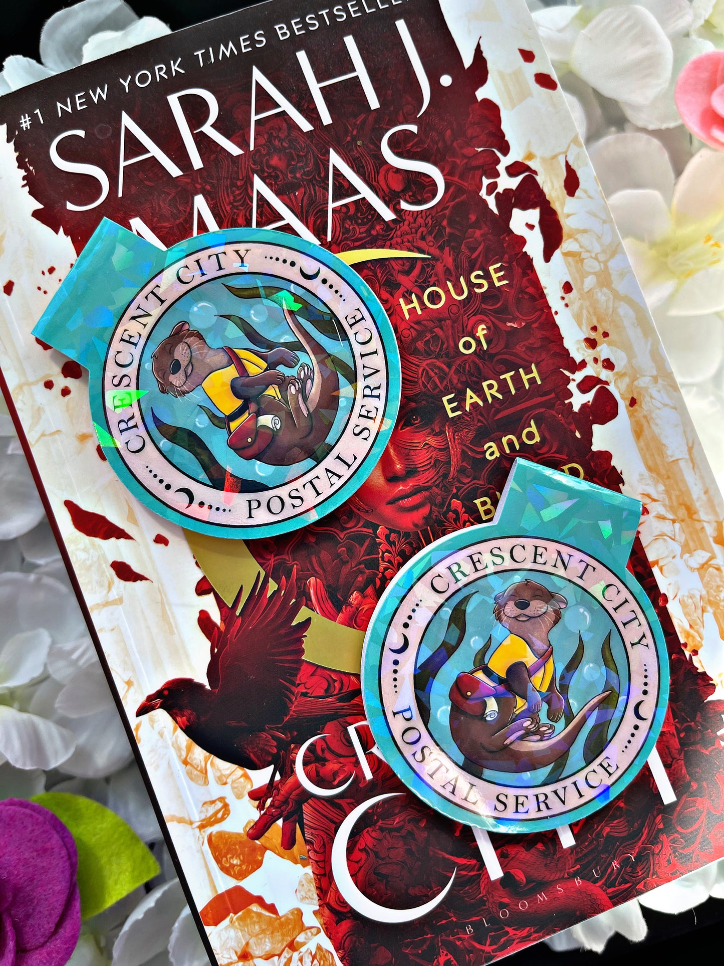 Otter Magnetic Bookmark, Postal Service Bookmark,  Cute Reading Accessory, Book Gift, Cute Crescent City Bookmark, Unique Bookmark