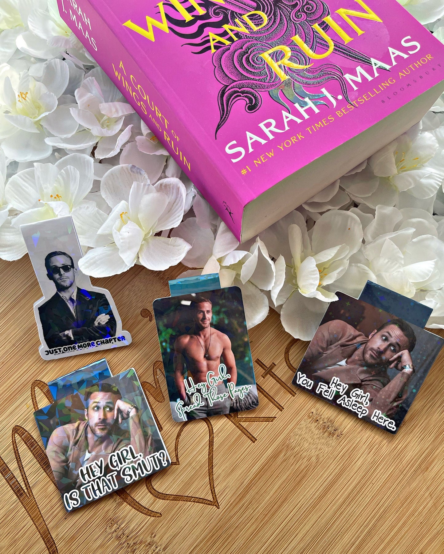 Ryan Gosling Bookmark, Spread Those Pages Magnetic Bookmark, Reading Accessory, Book Gift, Cute Bookmark, Unique Bookmark,