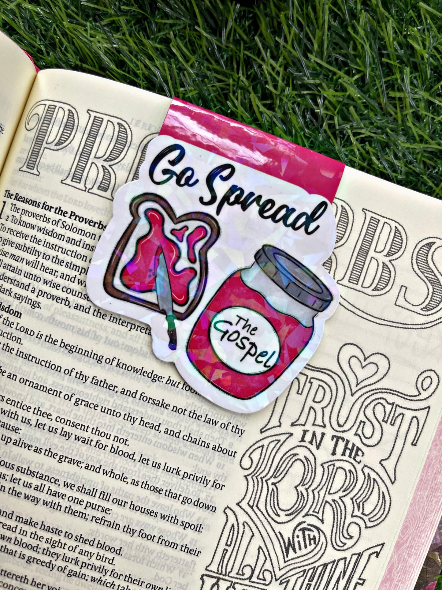 Christian Bookmark, Religious Magnetic Bookmark, Bible Accessories, Reading Accessory, Bookish Gift, Cute Bookmark, Unique Bookmark,