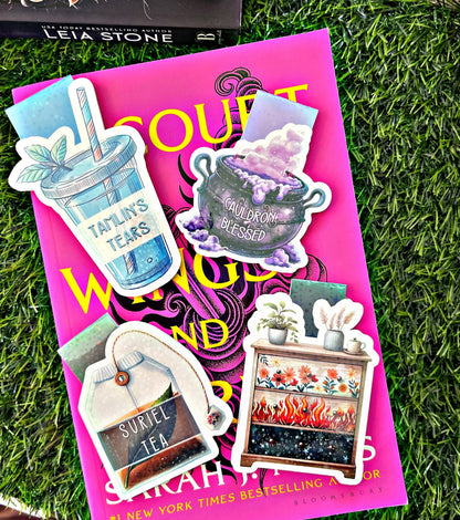 Acotar Themed Magnetic Bookmarks, Acotar Bookmark, Cute Reading Accessory, Book Gift, Cute Bookmark
