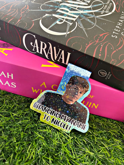 Fear Movie Themed Magnetic Bookmark, Mark Wahlberg Bookmark, Dark Romance Bookmark, Cute Reading Accessory, Book Gift, Cute Bookmark