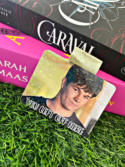 Fear Movie Themed Magnetic Bookmark, Mark Wahlberg Bookmark, Dark Romance Bookmark, Cute Reading Accessory, Book Gift, Cute Bookmark