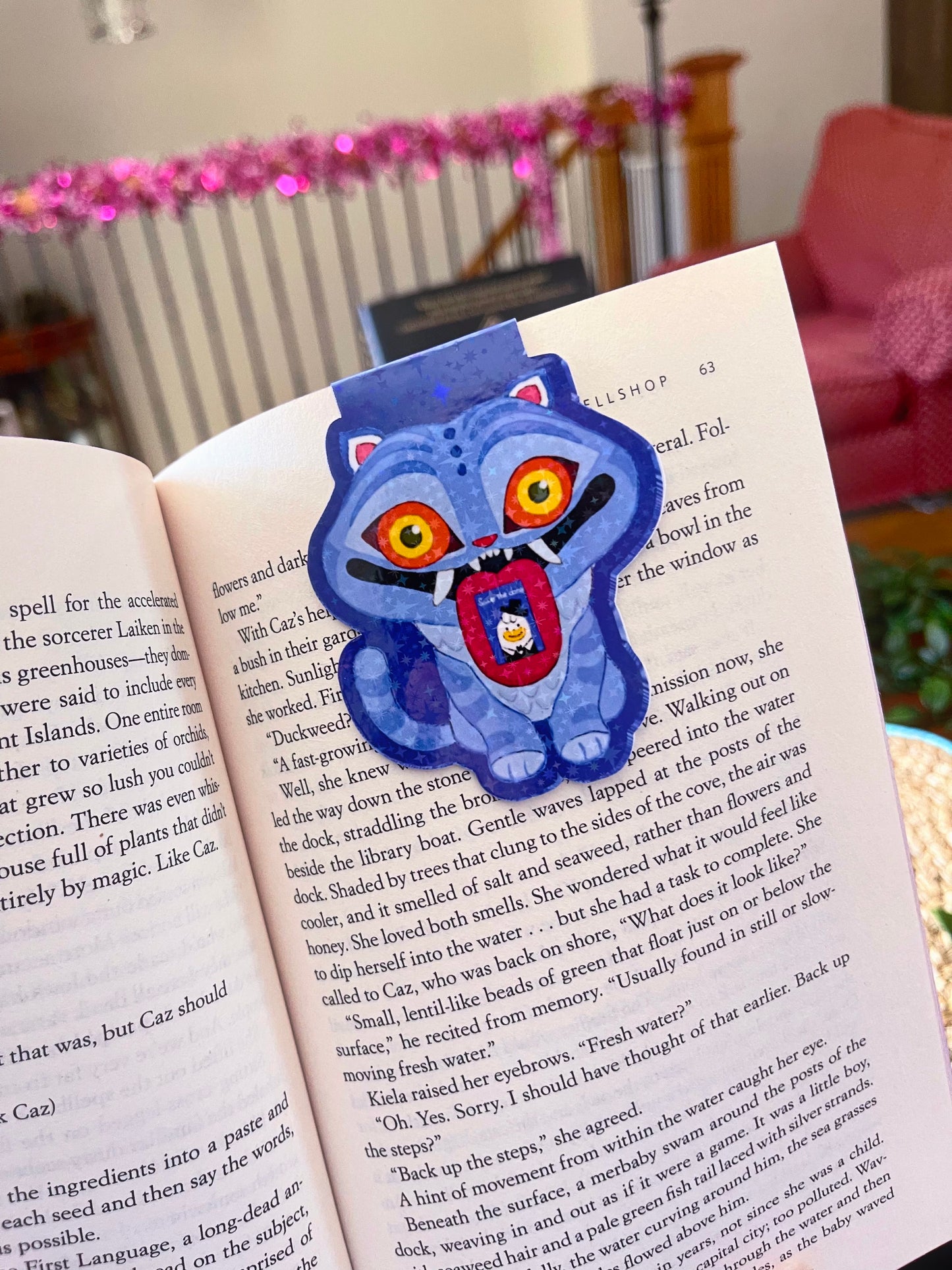 Cartoon Tiger Magnetic Bookmark