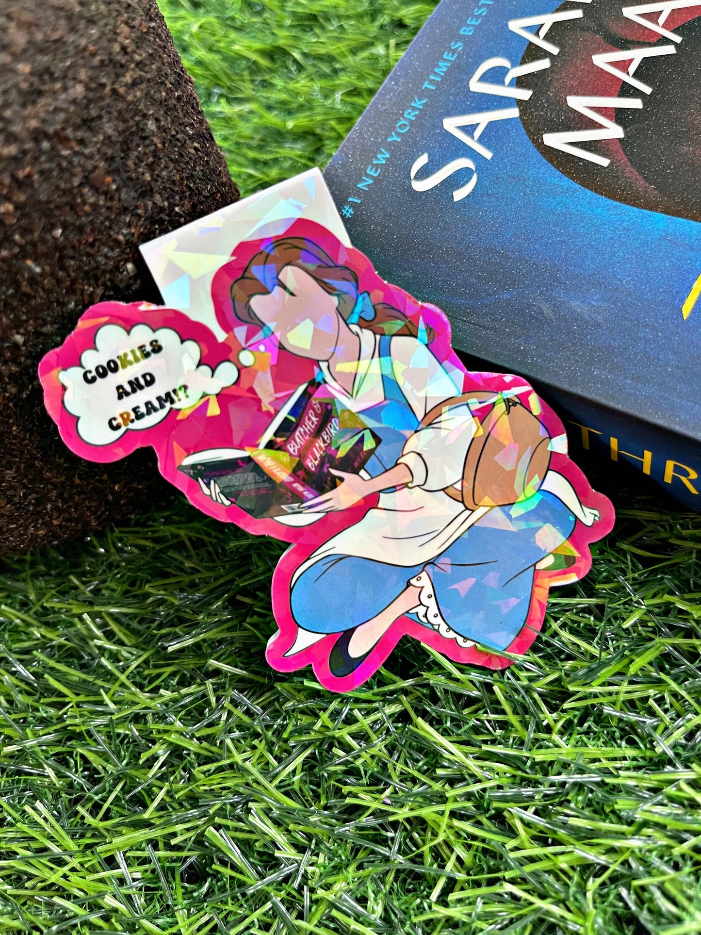 Belle Reading Themed Magnetic Bookmark, Butcher And Blackbird Bookmark, Beauty and The Beast Bookmark, Cute Reading Accessory, Book Gift,
