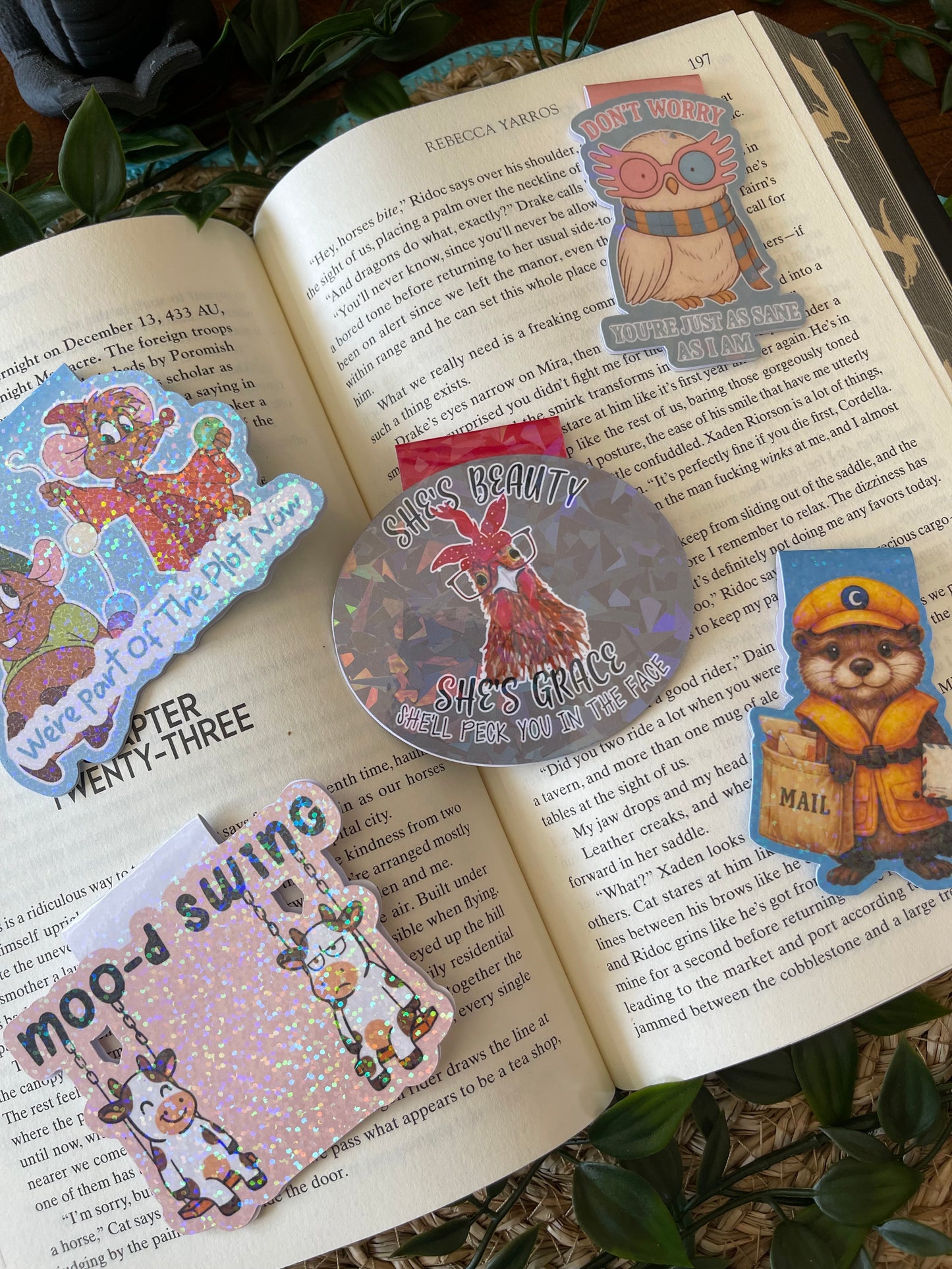 Funny Cow Magnetic Bookmark