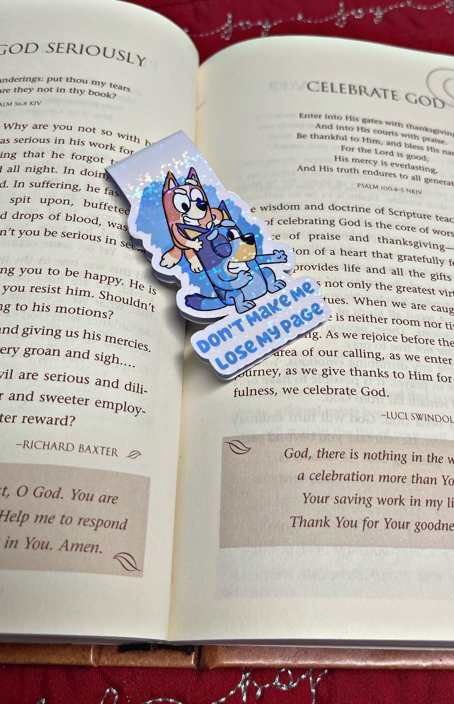 Bluey and Bingo Bookmark, Bluey Magnetic Bookmark, Reading Accessory, Book Gift, Cute Bookmark, Unique Bookmark, Personalized Bookmark