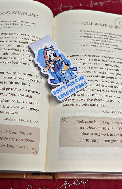 Bluey and Bingo Bookmark, Bluey Magnetic Bookmark, Reading Accessory, Book Gift, Cute Bookmark, Unique Bookmark, Personalized Bookmark